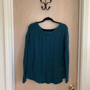 Turquoise Wool Sweater